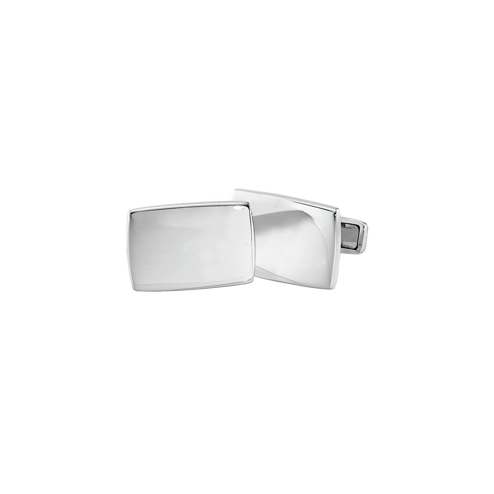 IBGoodman Stainless Steel Engravable Rectangular Cuff Links fine designer jewelry for men and women