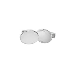 IBGoodman Stainless Steel Engravable Oval Cuff Links fine designer jewelry for men and women