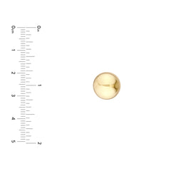 14K Yellow Gold Ball Stud Earrings - JewelryAffairs
