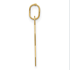 14k Yellow Gold Star of David Pendant Charm, 21x14mm