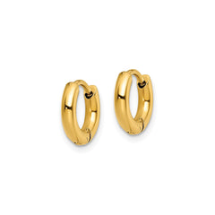 Classic Hinged Hoop Earrings, 10mm Diameter, 2.5mm Width