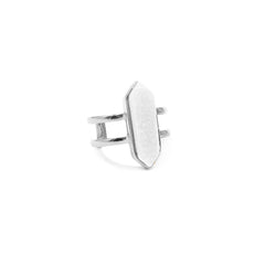 Bangle Collection - Silver Parvus Quartz Ring fine designer jewelry for men and women