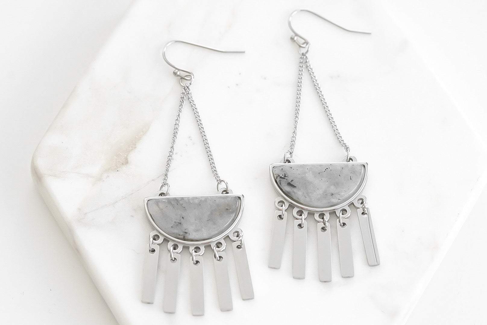 Bianca Collection - Silver Haze Earrings fine designer jewelry for men and women