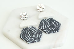 Bonita Collection - Silver Dottie Earrings fine designer jewelry for men and women