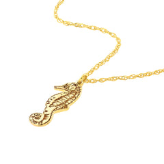 14k Yellow Gold So You Seahorse Pendant Necklace, 18"