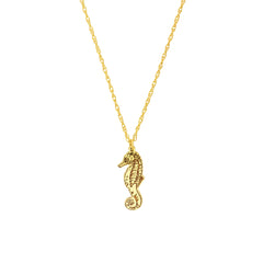 14k Yellow Gold So You Seahorse Pendant Necklace, 18"