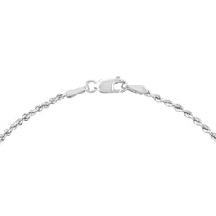 14K Yellow Gold Rope Chain Anklet, 1.8mm, 10 Inch, Lobster Lock