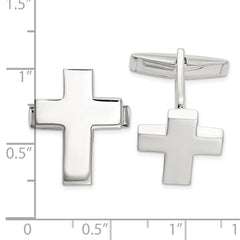 Sterling Silver Cross Cuff Links fine designer jewelry for men and women