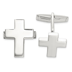 Sterling Silver Cross Cuff Links fine designer jewelry for men and women