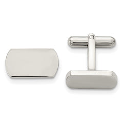 Chisel Stainless Steel Polished Cufflinks fine designer jewelry for men and women