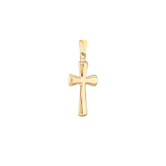 10k Yellow Gold Cross Pendant 20mm Length