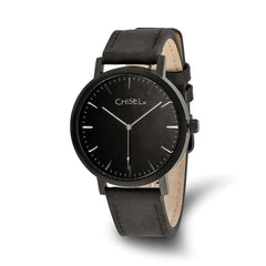 Chisel Mens Matte Black IP-plated Black Dial Watch