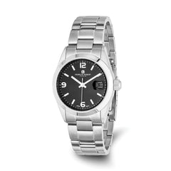 Charles Hubert Mens Classic Analog Black Dial Watch