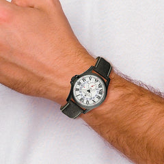 Chisel Mens White Dial Silicone Strap Chronograph Watch