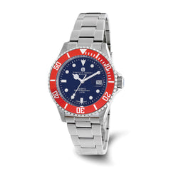 Charles Hubert Mens Blue Dial Rotating Bezel Watch