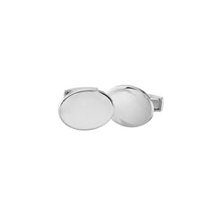 IBGoodman Stainless Steel Engravable Oval Cuff Links - JewelryAffairs