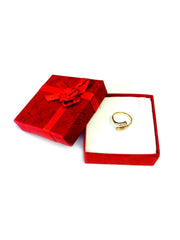 14K Yellow Gold Crossover With CZ Stones By Pass Style Adjustable Toe Ring - JewelryAffairs