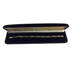 10k Yellow Gold Solid Figaro Chain Bracelet, 5.0mm fine designer jewelry for men and women