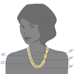 10k Yellow Gold Comfort Curb Chain Necklace, 7.0mm fine designer jewelry for men and women