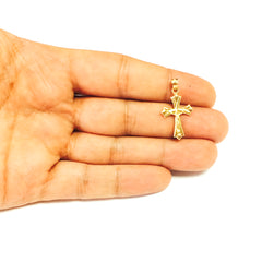 14k Yellow Gold Cross And Crucifix Pendant fine designer jewelry for men and women