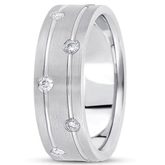 0.36ctw Diamond 14K Gold Wedding Band (7mm) - (F - G Color, SI2 Clarity) fine designer jewelry for men and women
