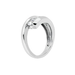 14K Gold Bezel Set Diamond Journey Ring (0.31 ctw) fine designer jewelry for men and women