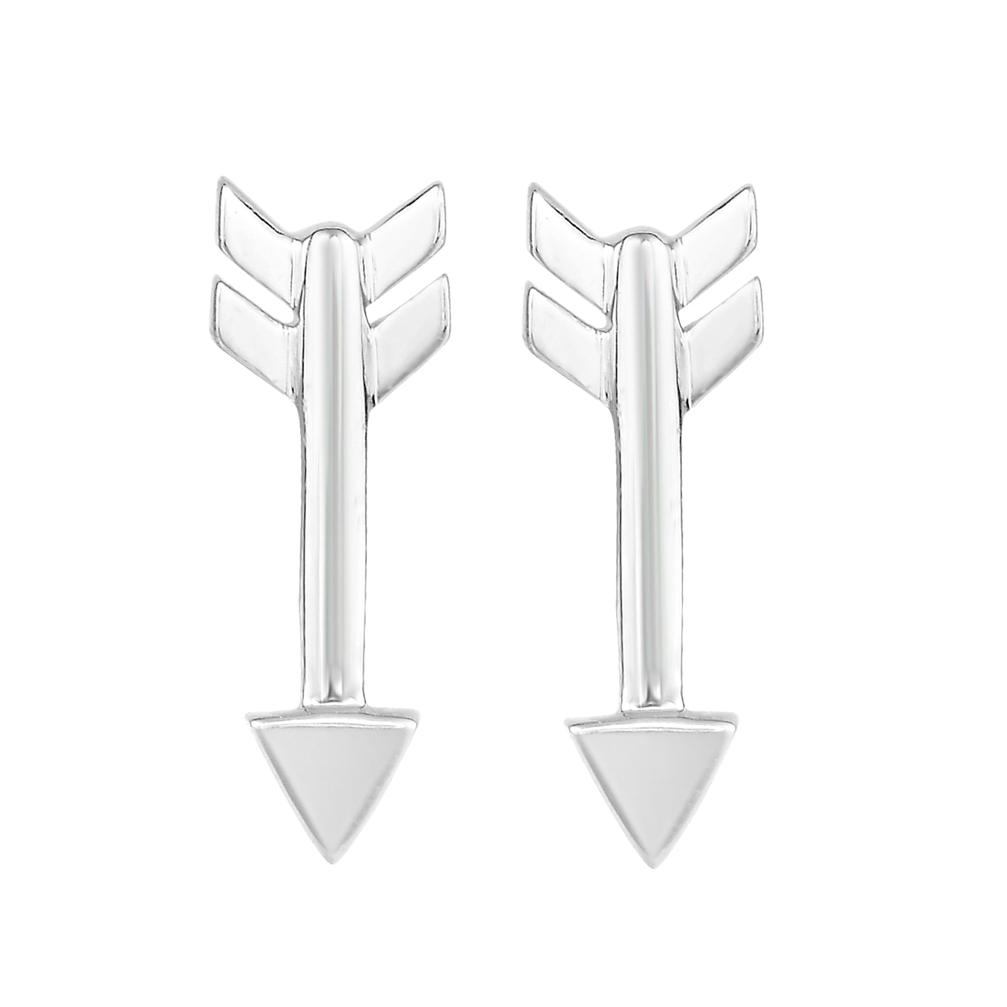 Sterling Silver Arrow Style Stud Earrings fine designer jewelry for men and women