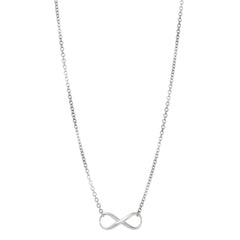 Infinity Sign Link Necklace In Sterling Silver, 18" fine designer jewelry for men and women