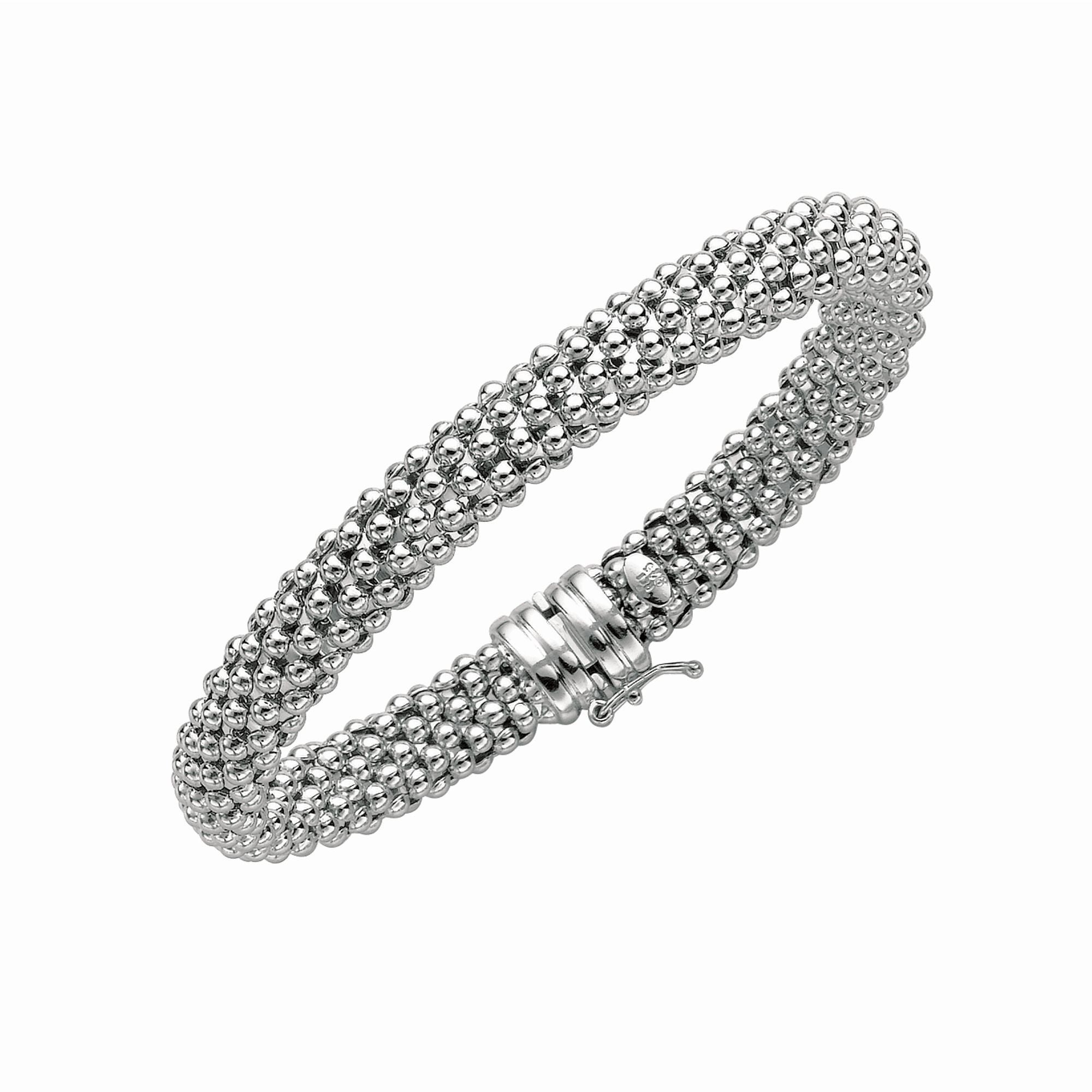 Sterling Silver Mesh Style Women's Bracelet, 7.25" fine designer jewelry for men and women