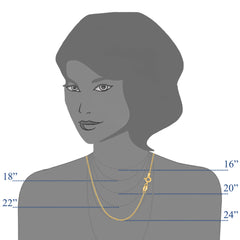 14k Yellow Solid Gold Figaro Chain Necklace, 1.3mm fine designer jewelry for men and women