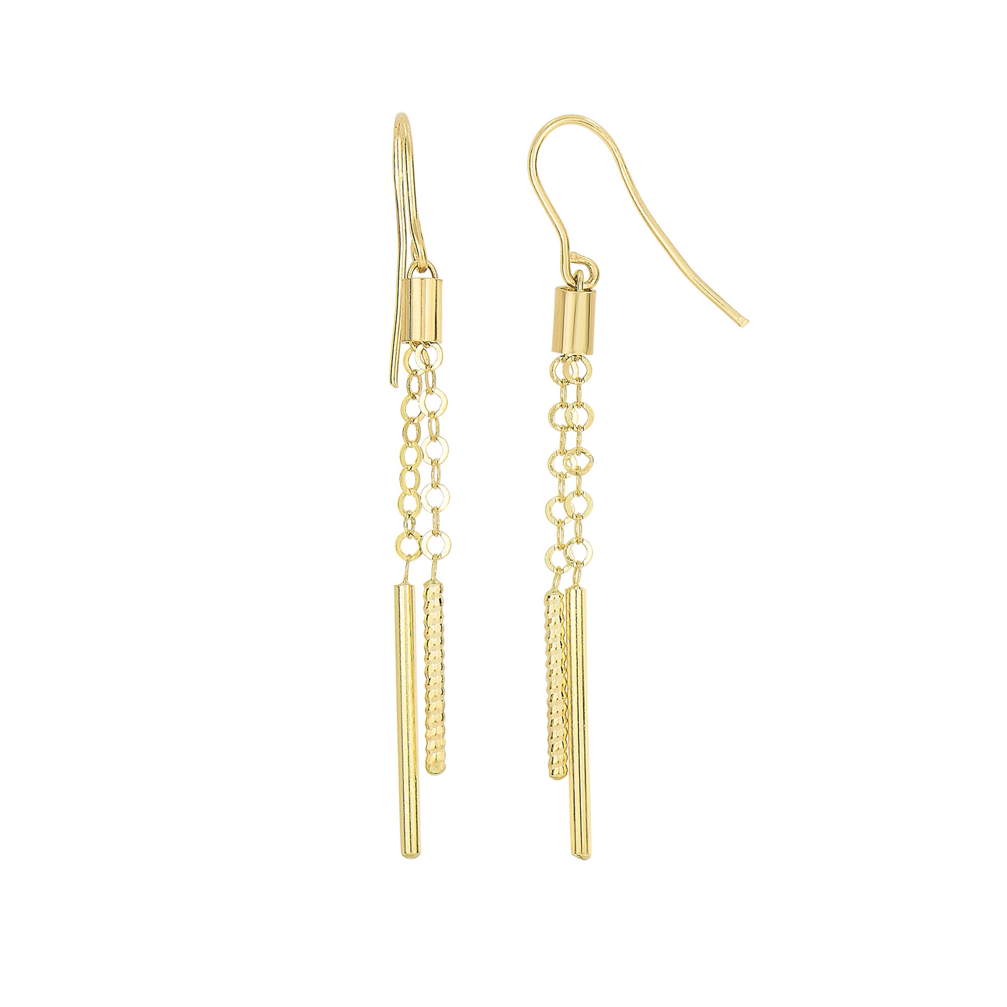 14k gold tassel earrings sales
