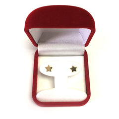 14k Yellow Gold Star Stud Earrings fine designer jewelry for men and women