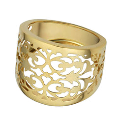 14k Yellow Gold Filigree Cigar Band Ring fine designer jewelry for men and women
