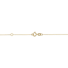 14k Yellow Gold 3D Diamond Cage Drop Adjustable Necklace, 18" fine designer jewelry for men and women