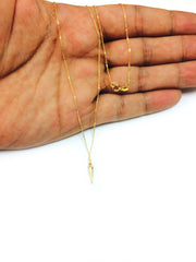 14K Yellow Gold Hypnosis Pendulum Pendant Necklace, 18" fine designer jewelry for men and women