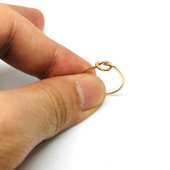 14k Rose Gold Love Knot Ring fine designer jewelry for men and women