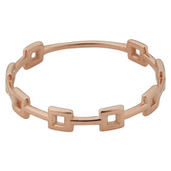 14k Rose Gold Square Station Ring fine designer jewelry for men and women