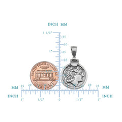 Sterling Silver Alexander The Great Pendant fine designer jewelry for men and women