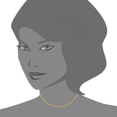 Curb Chain Choker 14k Yellow Gold Necklace, 16" Adjustable fine designer jewelry for men and women