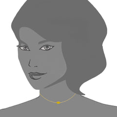 Mini Engravable Oval Plate Choker 14k Yellow Gold Necklace, 16" Adjustable fine designer jewelry for men and women