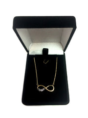 14k 2 Tone Gold Infinity Pendant With Script Mom Necklace, 18" fine designer jewelry for men and women