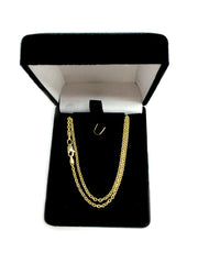 14k Yellow Gold Forsantina Chain Necklace, 2.3mm fine designer jewelry for men and women