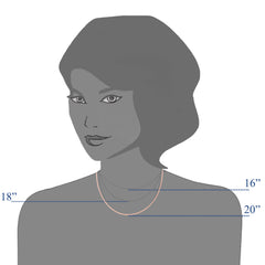 Round Omega Chain Necklace With Screw Off Lock In 14k Rose Gold, 1.5mm, 17" fine designer jewelry for men and women