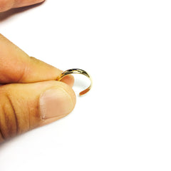 14K Yellow Gold Shiny Cuff Style Adjustable Toe Ring 3mm fine designer jewelry for men and women