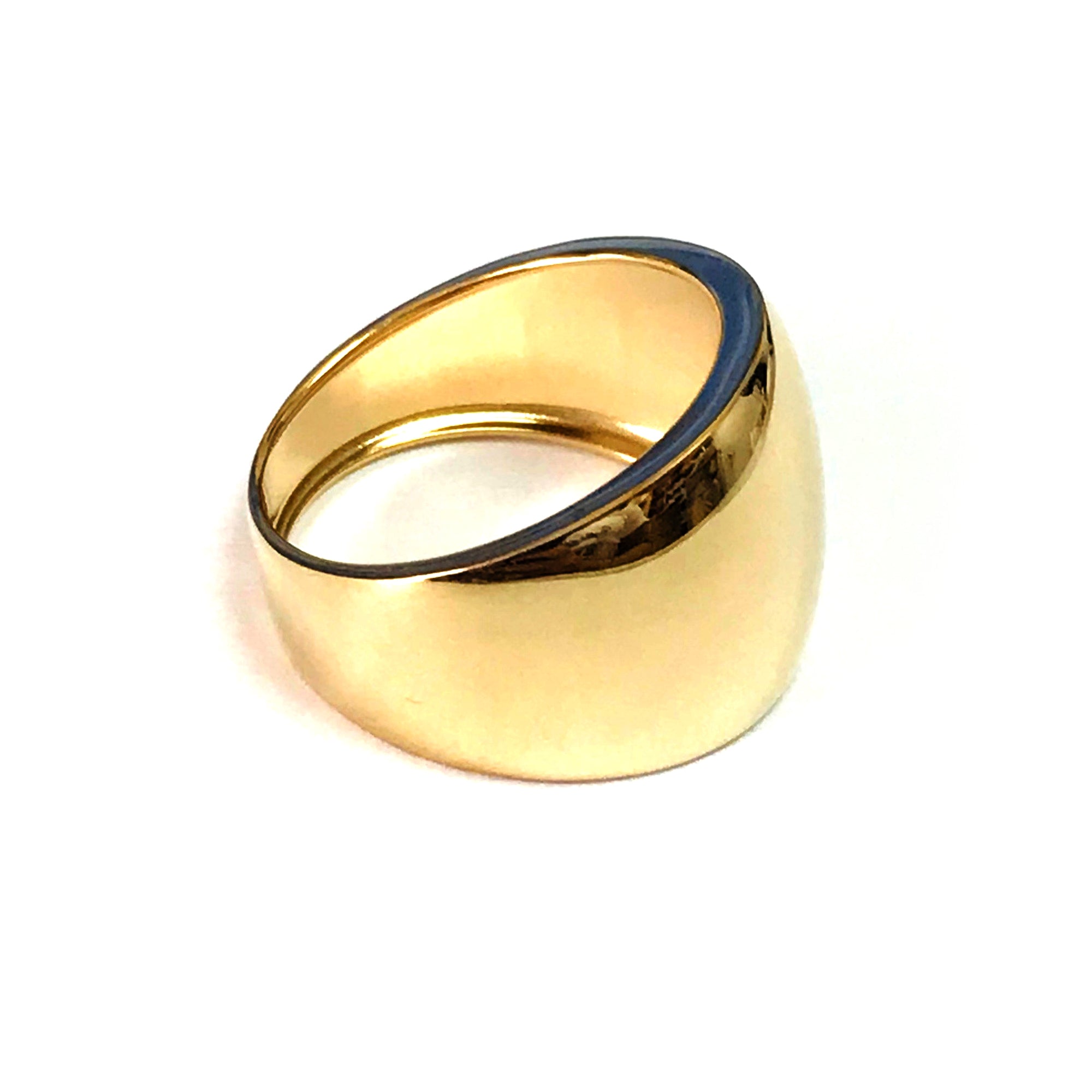 14k Yellow Gold Domed Womens Ring, 7 fine designer jewelry for men and women