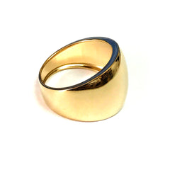14k Yellow Gold Domed Womens Ring, 7 fine designer jewelry for men and women