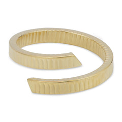 14k Yellow Gold Diamond Cut Bypass Ring fine designer jewelry for men and women