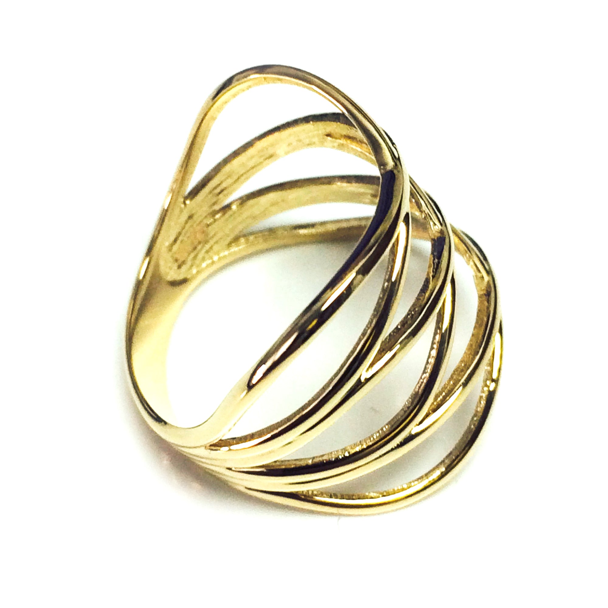 14k Yellow Gold Triple X Fashion Ring fine designer jewelry for men and women