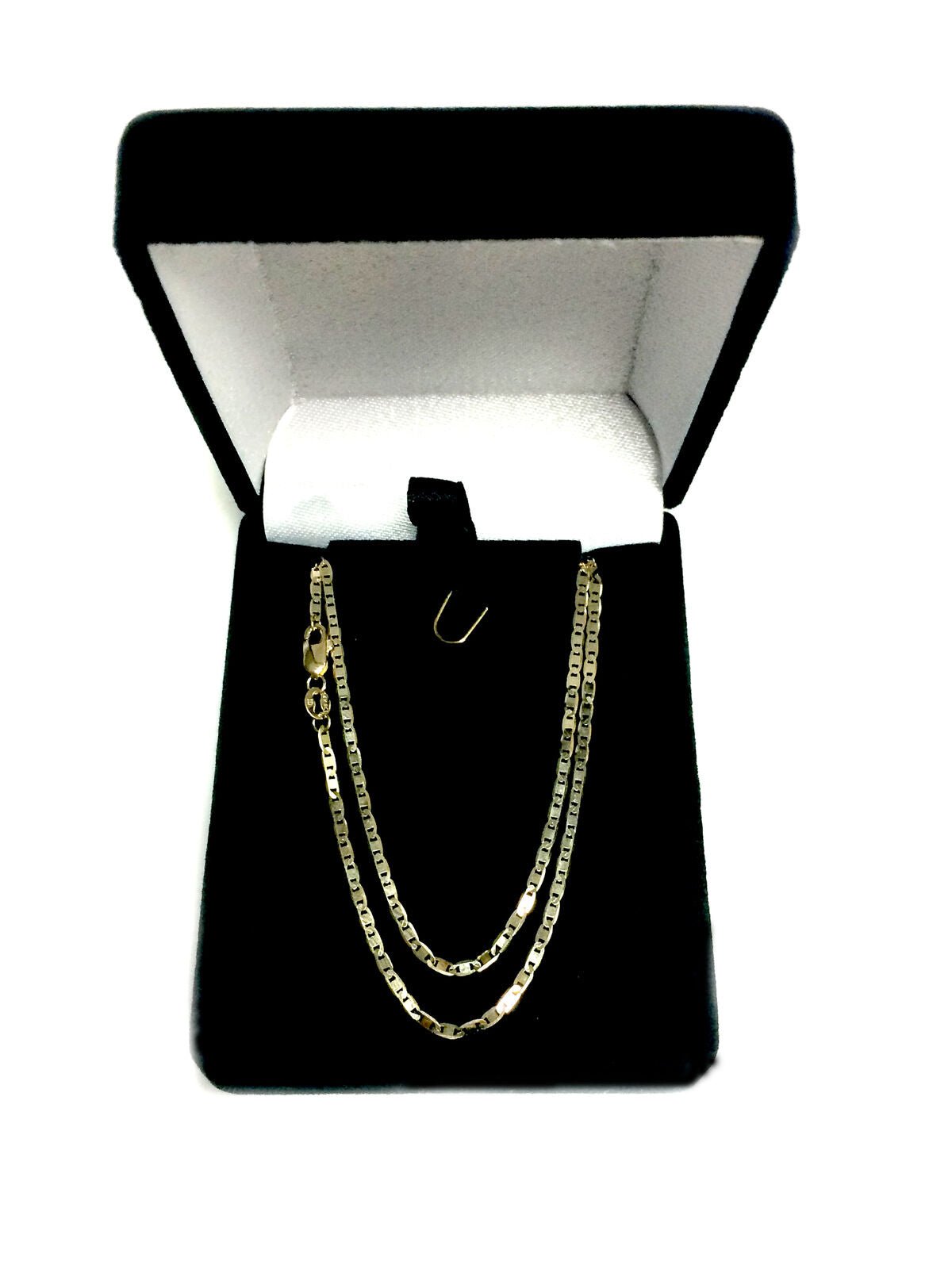 10k Yellow Gold Mariner Link Chain Necklace, 1.7mm - JewelryAffairs