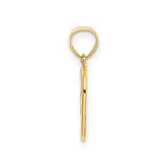 14K Cut-Out and Textured Woven Heart Pendant, 16x11mm